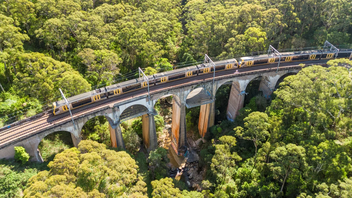 Helensburgh train from Sydney - 2025 World Triathlon Championship Wollongong